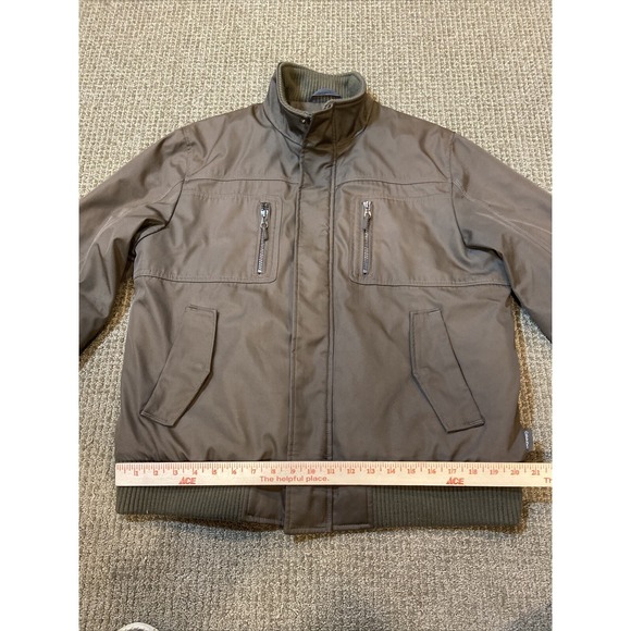 Calvin Klein Mens Ski Bomber Jacket Medium Brown - Picture 15 of 16